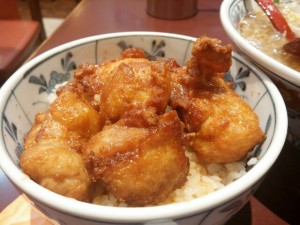 麺工房 男爵の唐揚げ丼